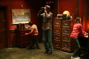 ABC's TV show, 'The Middle', showing characters escaping from an Escape Room