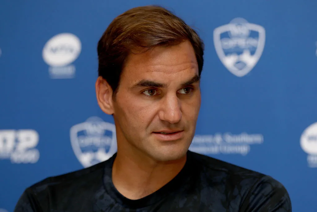 Swiss tennis player Roger Federer at the Western & Southern Open