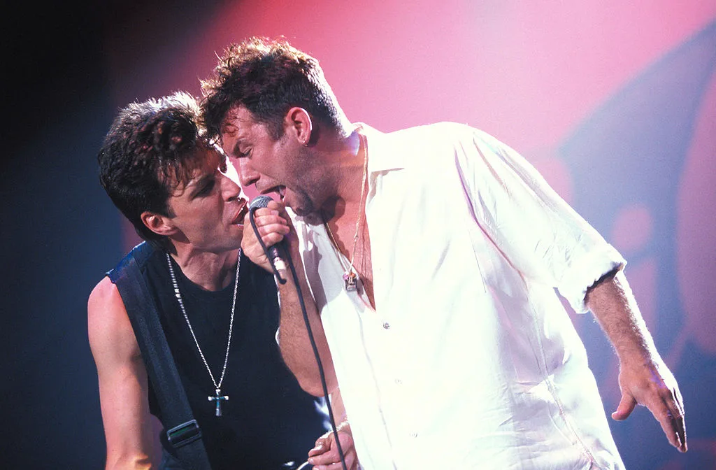 Jimmy Barnes performing on stage