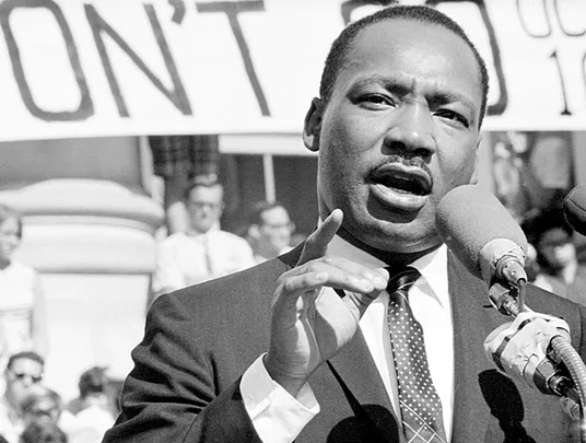 Martin Luther King Jr at the King Speech at Sproul Plaza in Berkeley