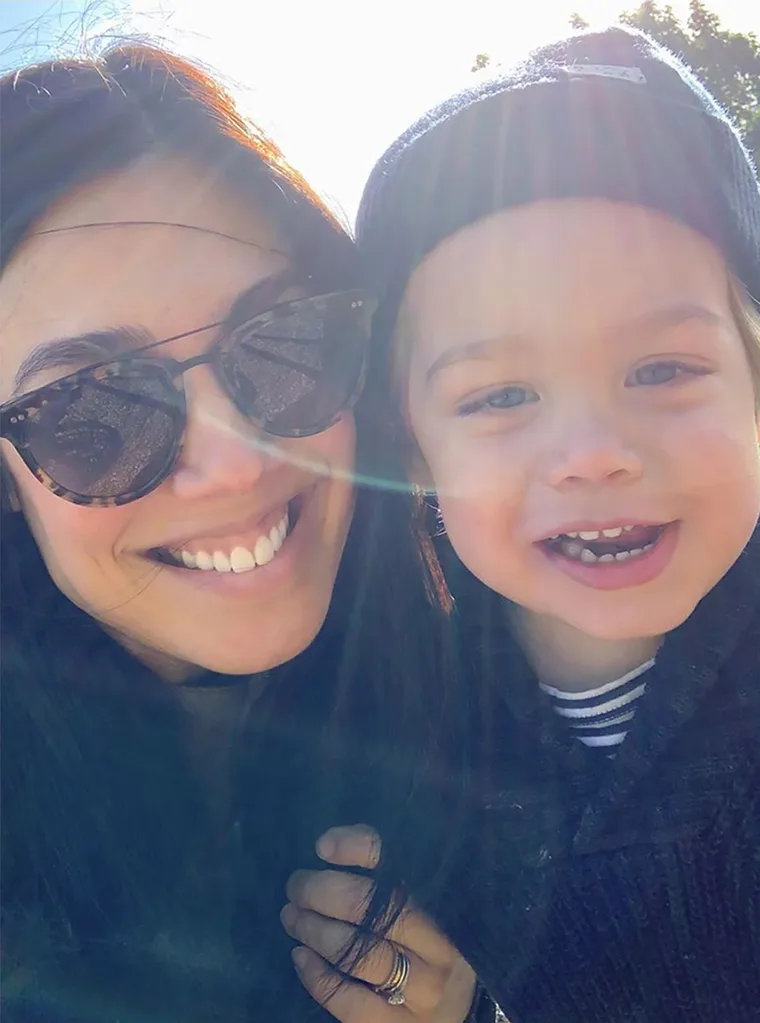 Melanie Vallejo and son Sonny
