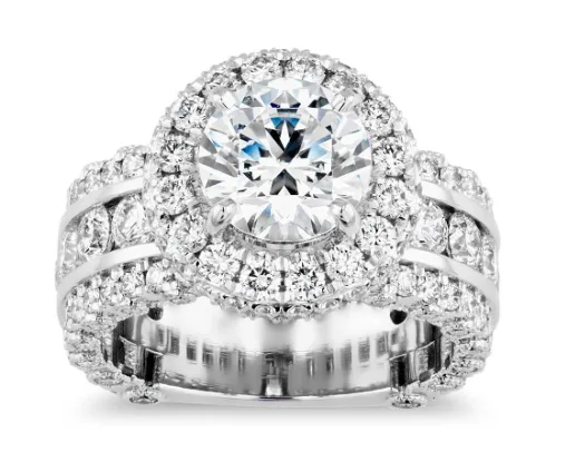 Blue Nile Halo ring