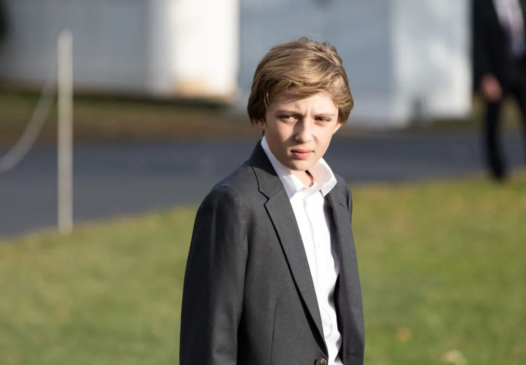 A portrait of Barron Trump