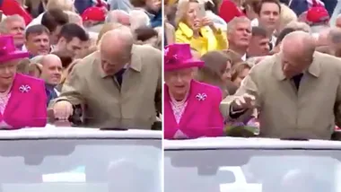 Prince Philip tells the Queen Mobile driver to “Hurry up!”