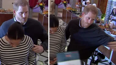 Prince Harry forces cameraman to back off
