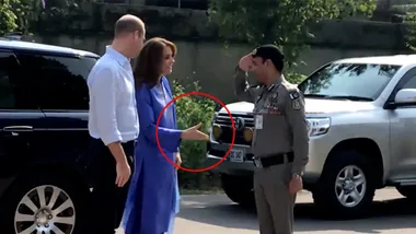Kate Middleton has awkward handshake with soldier