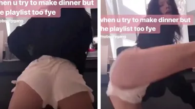 Halsey twerks in booty shorts