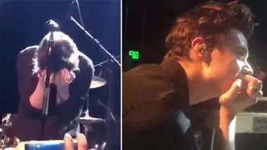 Harry Styles breaks down while performing with Stevie Nicks