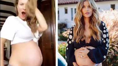 Joanna Krupa does ‘crazy pregnant lady challenge’