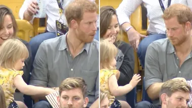 Prince Harry’s sweet reaction to toddler stealing his popcorn