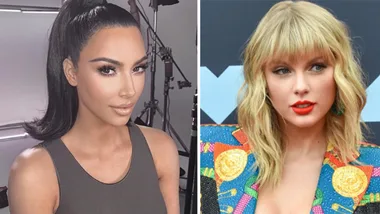 Kim Kardashian listens to ‘Lover’ by Taylor Swift during photoshoot