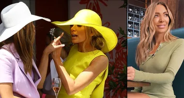 Nadia seen in tense confrontation with fellow racegoer