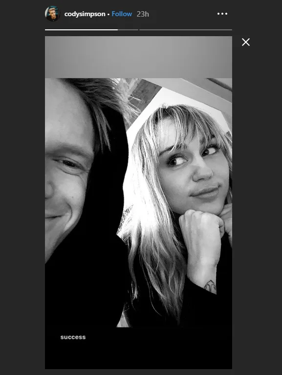 Cody Simpson and Miley Cyrus