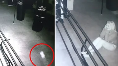 Paul Lyons’ wife shares chilling footage of ‘ghost’ at family gym