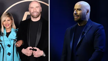 Pettifleur Berenger watches on as John Travolta dances on stage