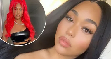 Jordyn Woods rocks flaming red hair