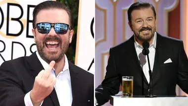 Ricky Gervais doesn’t hold back when hosting Golden Globes