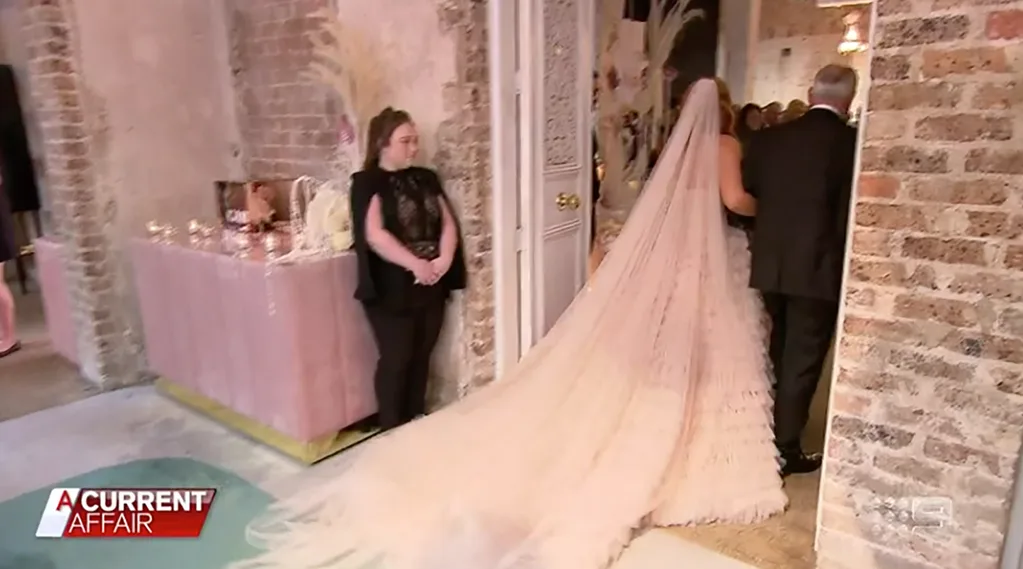Jules wedding dress back