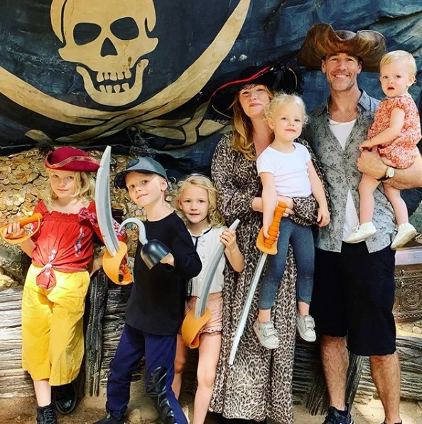 James Van Der Beek. and his family.