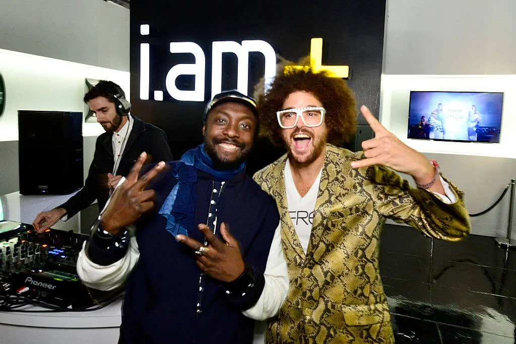 Redfoo and will.i.am at the launch of i.amPULS smartband