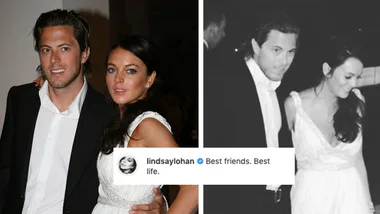 Lindsay Lohan pays tribute to ex Harry Morton after his death