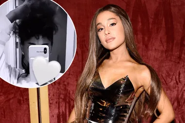 Ariana Grande’s very short natural hair