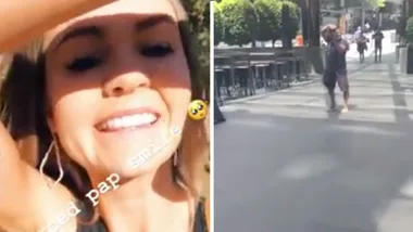 Chelsie ‘forces’ a smile for paps after split from Matt Agnew