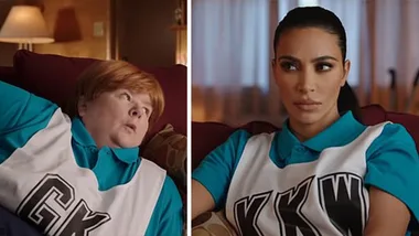 Kim Kardashian and Sharon Strzelecki appear in Uber Eats ad
