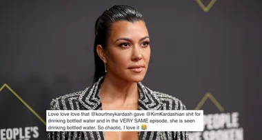 Kourtney responds to water bottle backlash on KUWTK