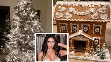 Kim Kardashian reveals her elaborate gingerbread mansion
