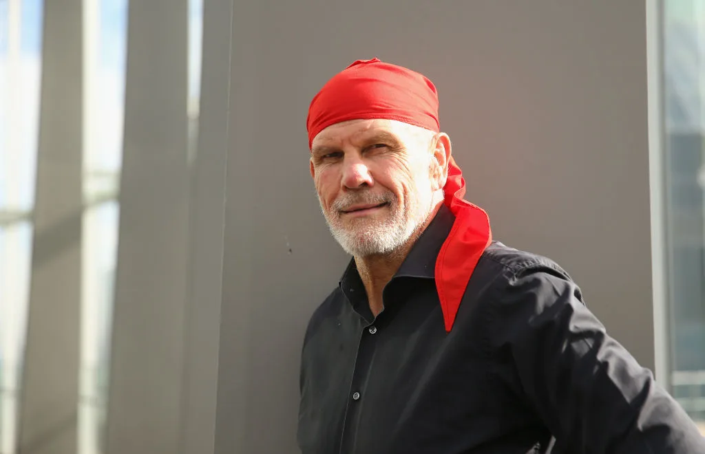 Peter FitzSimons posing during the 2018 Australian LGBTI Awards