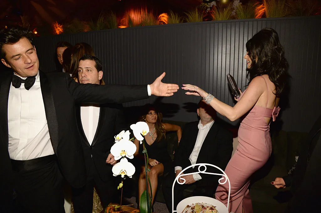 Orlando Bloom and Katy Perry at the The Weinstein Company and Netflix Golden Globe Party