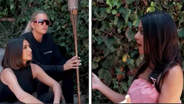 Kim and Khloe confront Kourtney about sharing personal life