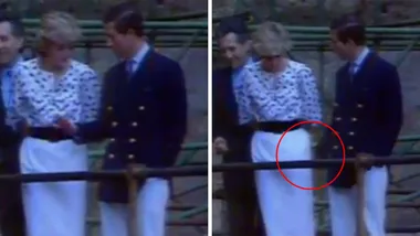 Prince Charles wipes dirty hand on Princess Diana’s bottom
