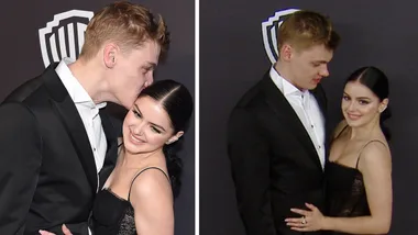 Ariel Winter and Levi Meaden cuddle up at party