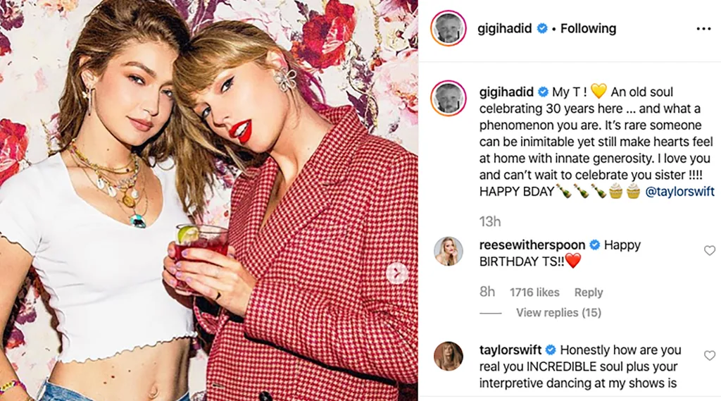 Gigi Hadid Taylor Swift birthday