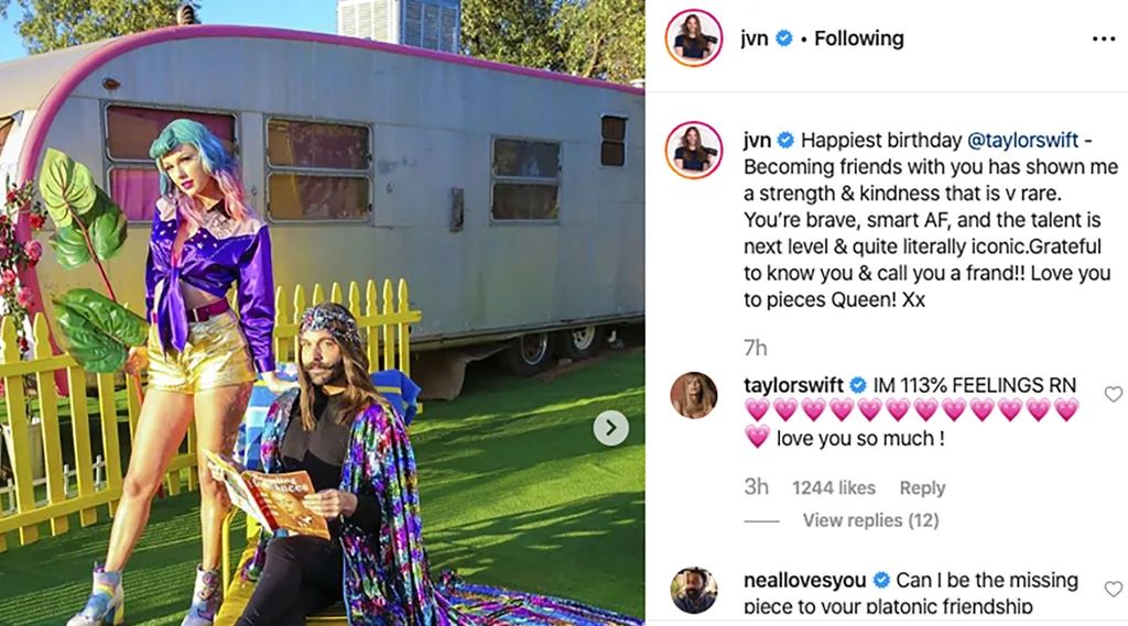JVN Taylor Swift birthday post