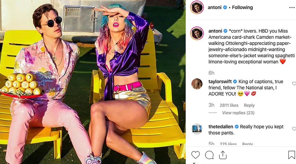 Antoni Porowski Taylor Swift birthday post