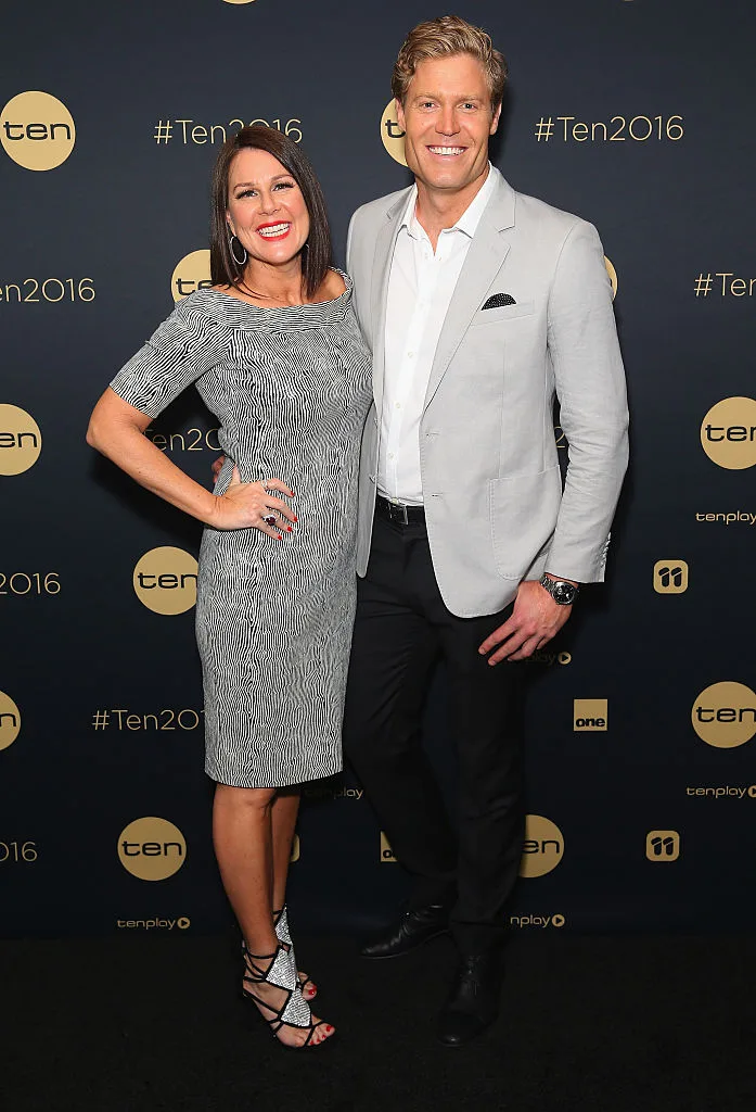 Julia Morris and Dr Chris Brown at the Network 10 Content Plan 2016 event