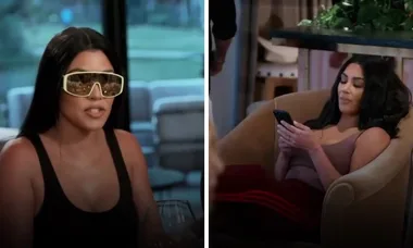 The feud continues… Kourtney mocks Kim in a savage video