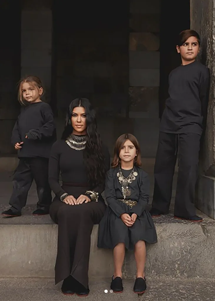 Kourtney Kardashian, Mason Disick, Reign Disick, Penelope Disick