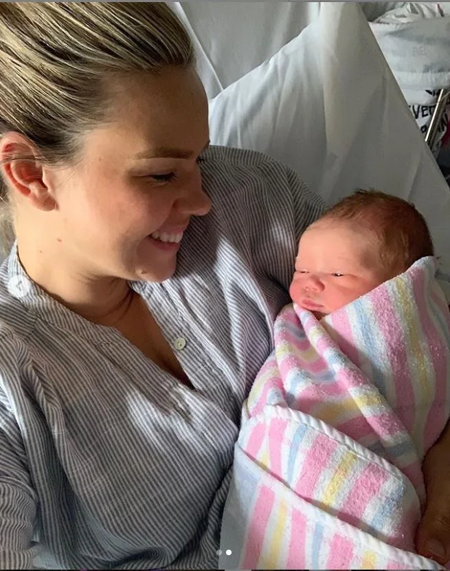 Sunrise host Edwina Bartholomew shares first picture of daughter Molly