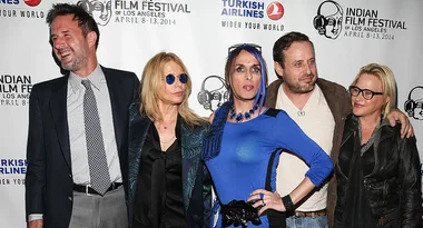 Five people pose together at the Indian Film Festival of Los Angeles, April 8-13, 2014.