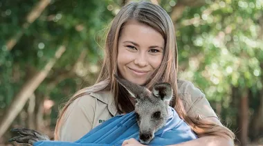 Bindi with kangaroo