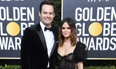 Bill Hader and Rachel Bilson make relationship official on the Golden Globes red carpet