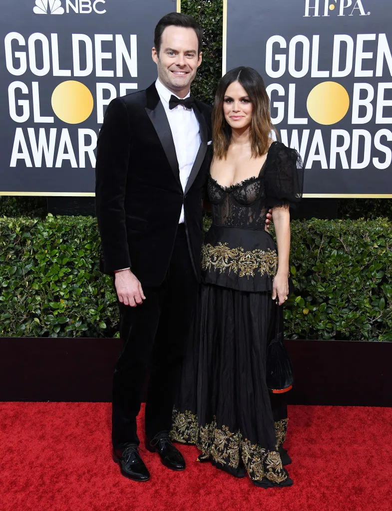 Bill Hader and Rachel Bilson make relationship official on the Golden Globes red carpet
