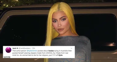 Kylie Jenner slammed for wearing mink fur slippers after Australian bushfire relief post