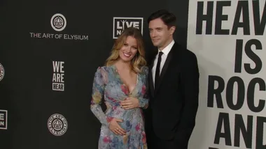 Ashley Hinshaw debuts her bulging baby bump