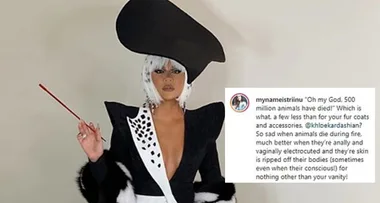 Khloe Kardashian caught lying about wearing real fur