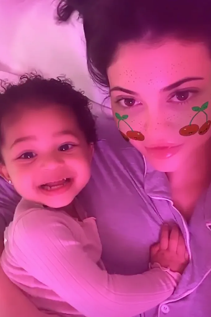 Kylie and Stormi